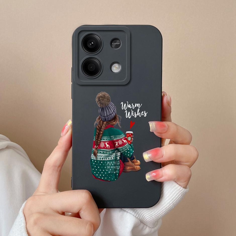 For Xiaomi Redmi Note 13 Pro Plus 5G Case Sweet Girls Cartoons Matte Silicone Coque For Redmi Note13 Pro+ 5G New Design Funda
