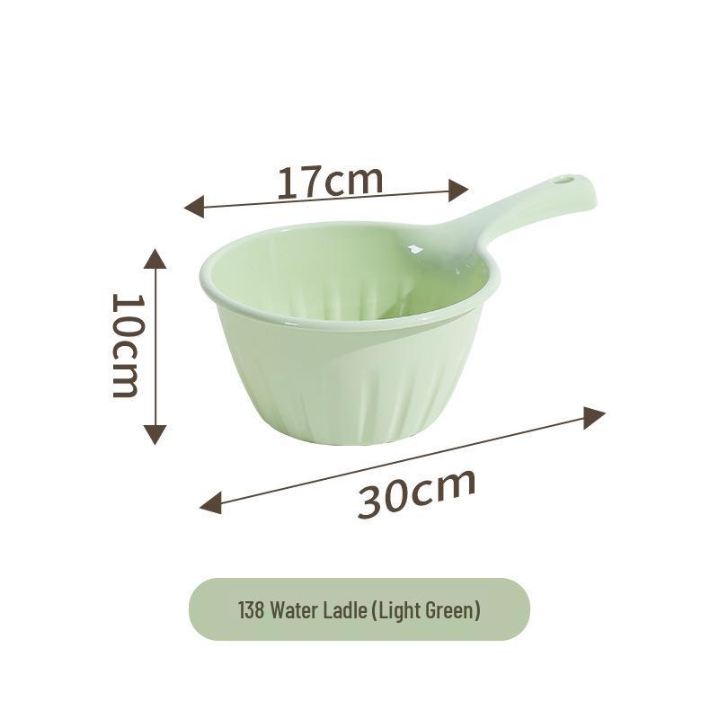 Nordic Simple Multi-Purpose Water Scoop: Thickened Plastic Water Ladle for Kitchen, Bathroom, and Watering in Various Colors