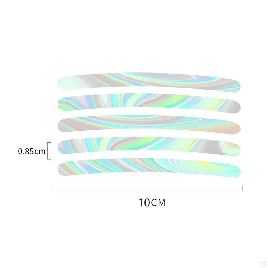 Car Wheel Hub Reflective Sticker, Luminous Stripe Anti Collision Tire Rim Sticker for
