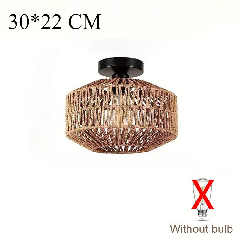 

Популярная бамбуковая потолочная люстра, подвесной светильник, плетеная вручную ротанговая арматура, плетение, декор для дома, гостиной, спальни, потолочный подвесной светильник