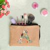 26 Letters Floral Women Cosmetics Woman Zipper Pouch Fashion  Women Linen Cosmetic Bags Travel Portable Makeup Bag Cosmetic Bag