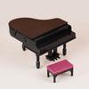 1PC Mini Grand Piano Dollhouse Simulation Upright Grand Piano Furniture Model Shooting Props Dollhouse Mini Piano Decoration