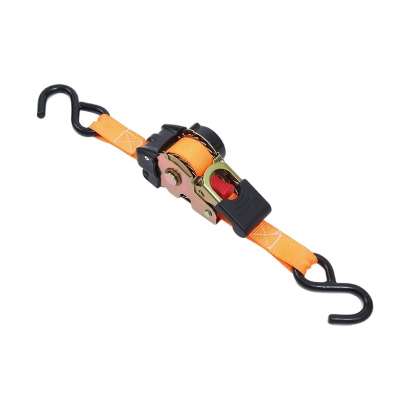 Automatic Ratchet Straps 2M Length 220lbs Load Bearing Capacity For Motorcycle Luggage Vehicle Cargo Secure Fastening