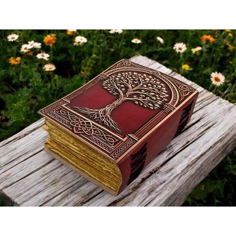 Grimoire Tree of Life Journal Blank Spell Book Zauberbuch Sketchbook