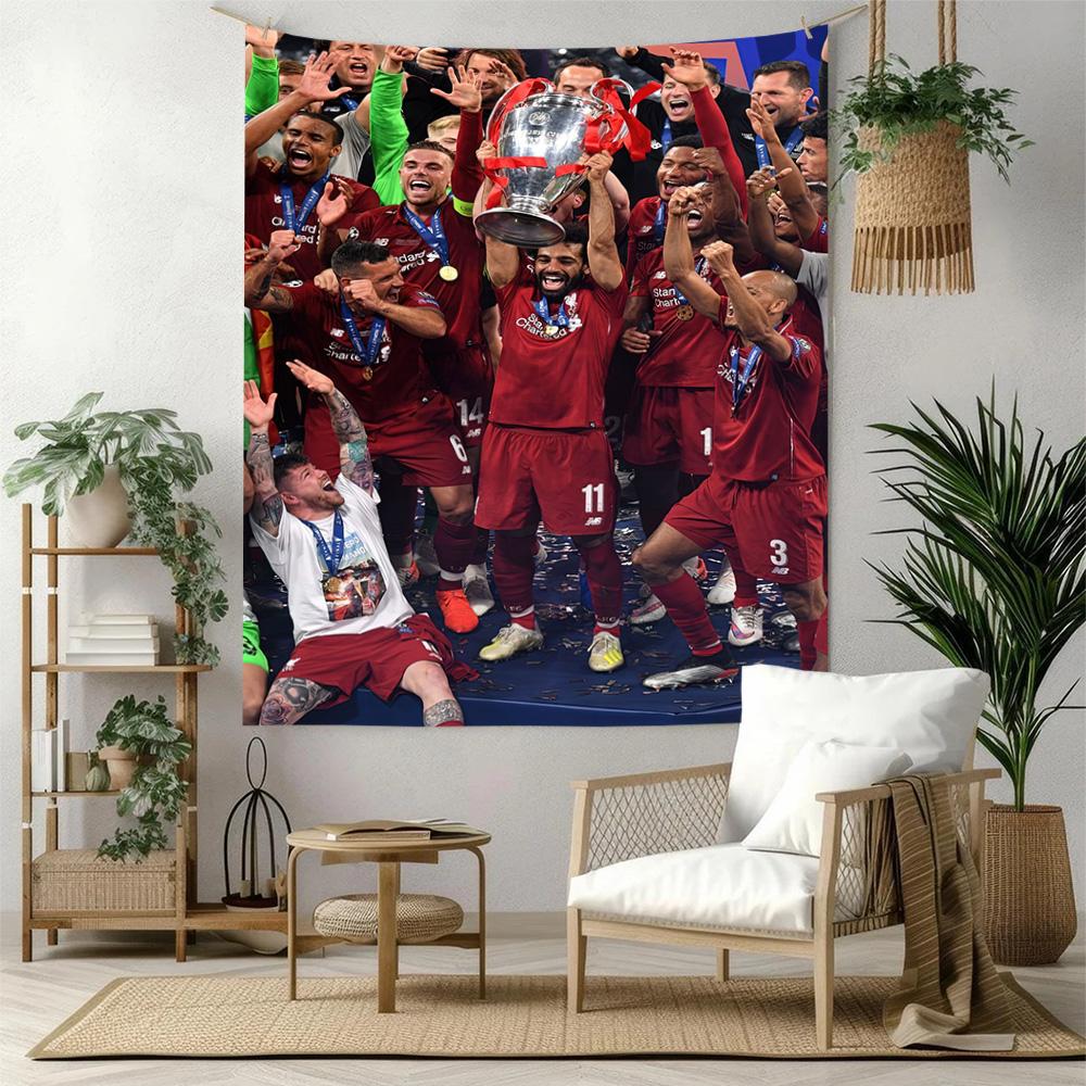 Liverpool Football Club Wall Decor Tapestry Art For Pet Memorial Birthdaywedding Party Backdrop Family Gift