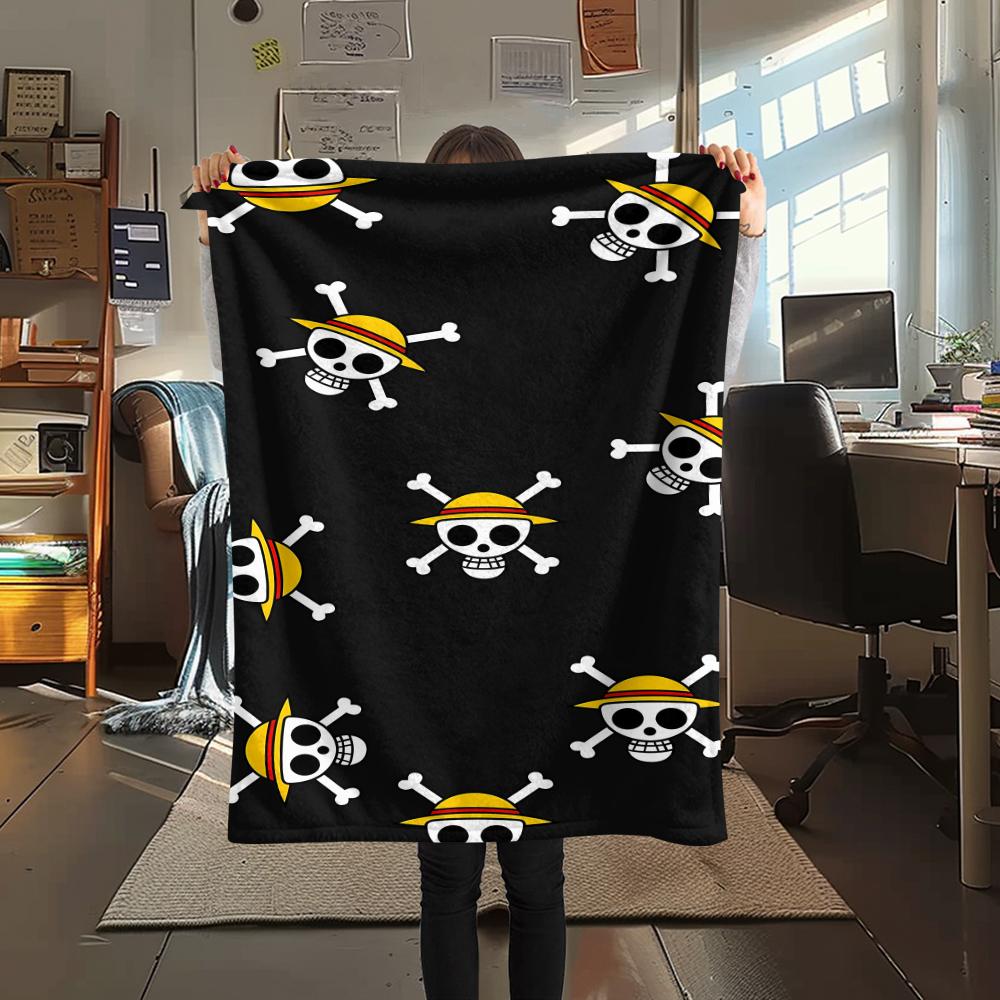 One Piece character Print Flannel Blanket,High quality Comfortable for All Seasons,Home Decor,Warmth and Comfort,Perfect for Christmas Gifts