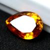 Excellent Natural Lite Orange SAPPHIRE Pear Cut 10.9 Ct Loose Gemstone CERTIFIED