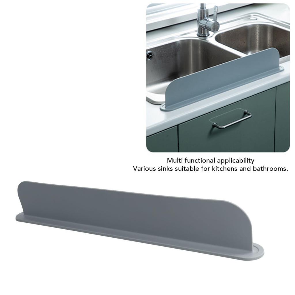 Silicone Sink Splash Guard Reusable Kitchen Water Deflector 49cm Splash Protector for Sink Keeps Counter Dry