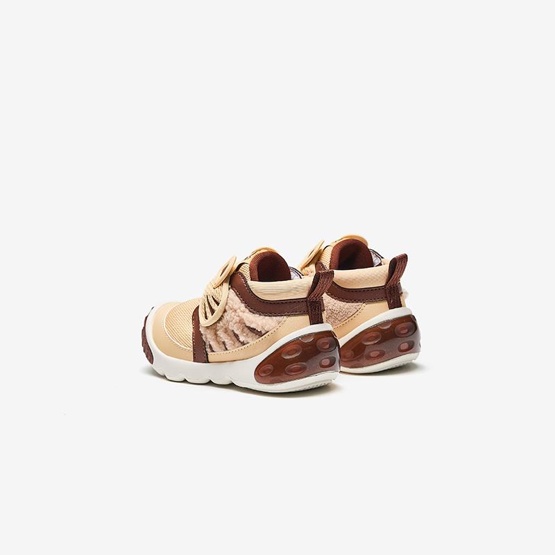 Anta Kids 5U Synthetic Leather Comfortable Versatile Shock Absorbing Wear Resistant Low Top Walking Shoes Baby Shoes A12440054-4