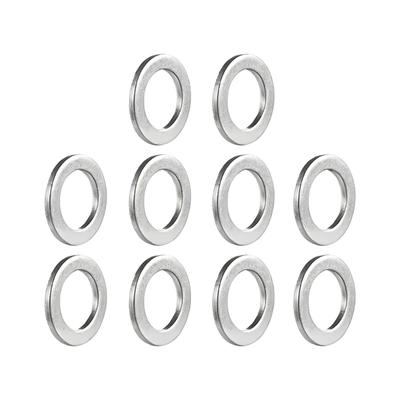 10 Pieces Zinc Alloy Oil Drain Plug Washer Oil Pan Gasket Replacement 90430-18008 for Automotive Transmission System