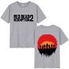 2026 New Retro Red Dead Redemption 2 Graphic Unisexs And Wounisexs Fashion Trend Print Pure Cotton Loose Casual Tshirt