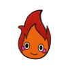Adorable Fire Demon Anime Brooch - Japanese Animation Merchandise