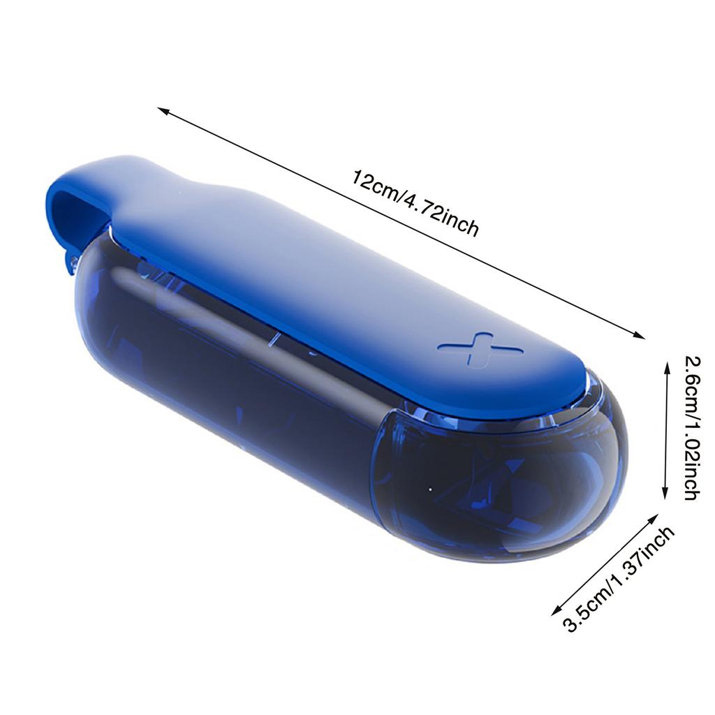 4 Grids Pill Box Daily Pill Organizer Portable Medicine Container Travel Pill Holder for Waterproof Pocket Pill Case