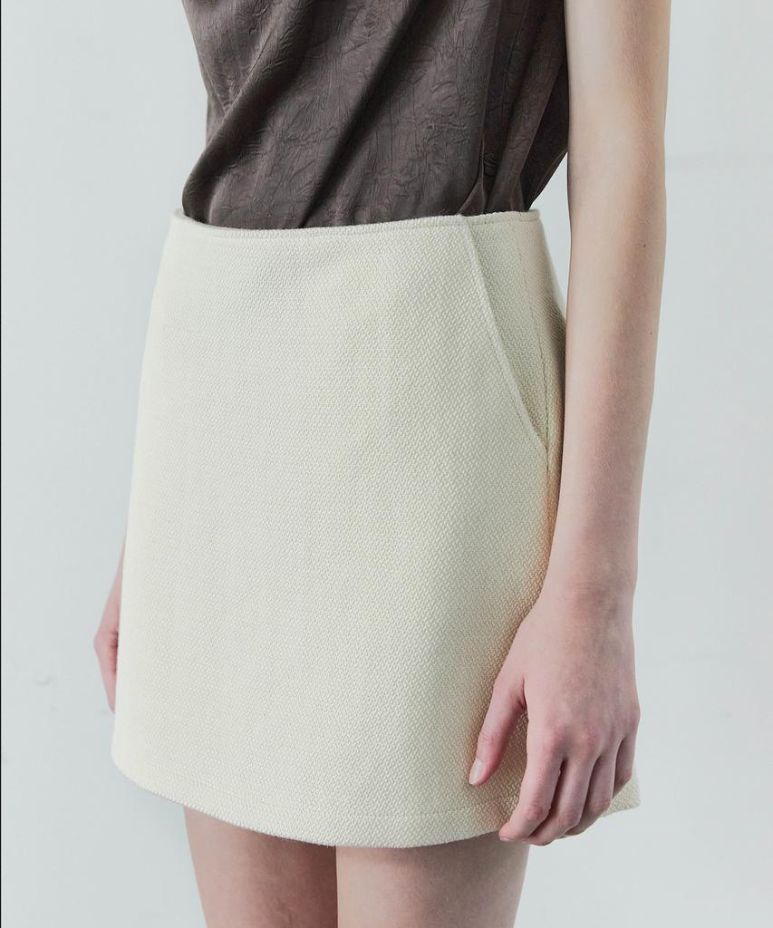 Ihr Classic Tweed Mini Skirt / Ivory