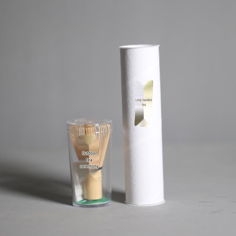 Set con Frusta Matcha in Bambù a Ottanta Punte con Manico Lungo e Paletta