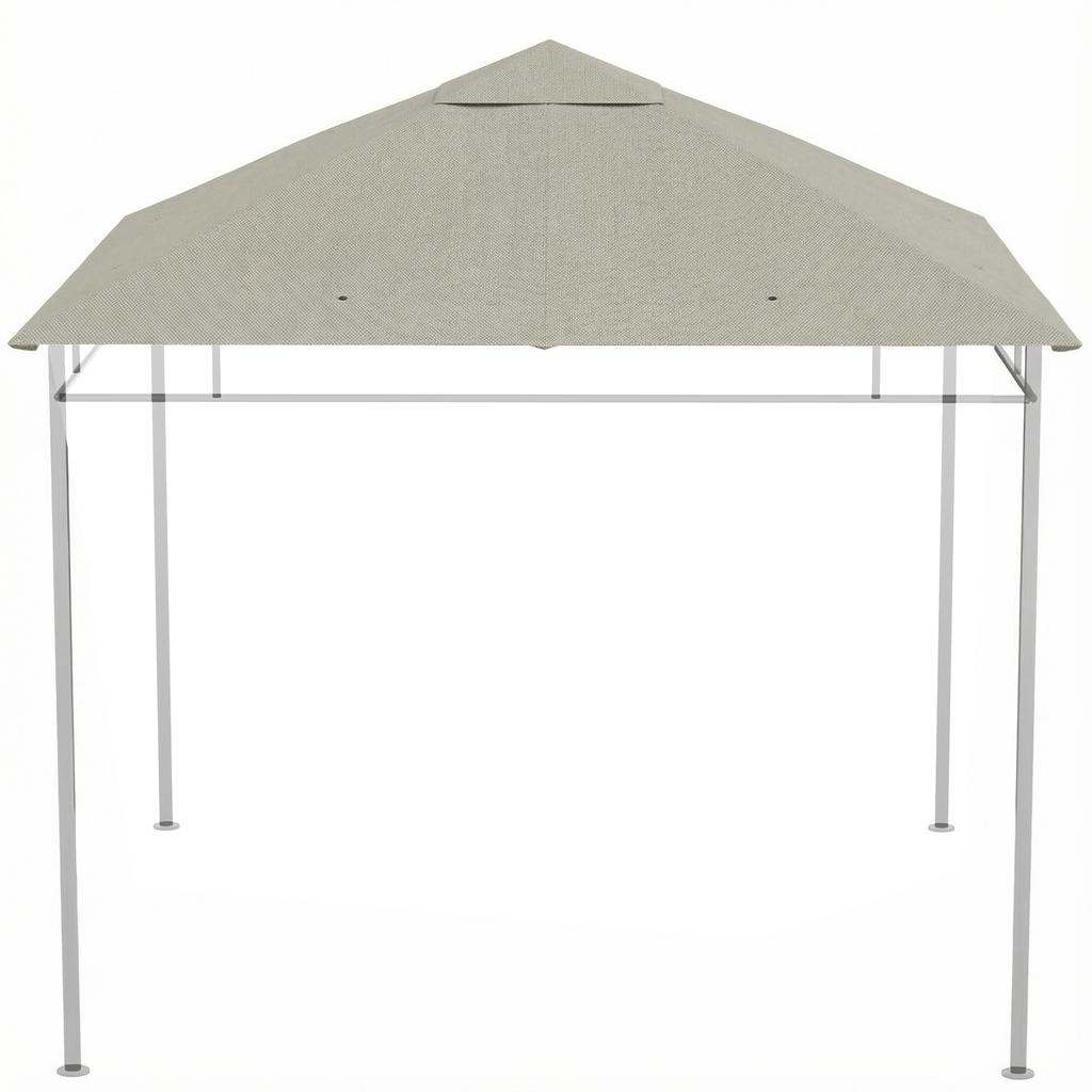Replacement canopy for pavilion gazebo tent replacement roof garden gazebo polyester 180 g/m² 3 x 3 m grey