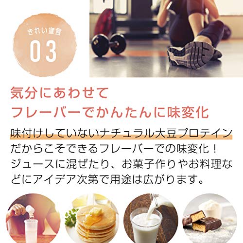 Nichie Soy Protein Powder, Plain Flavor, 100g