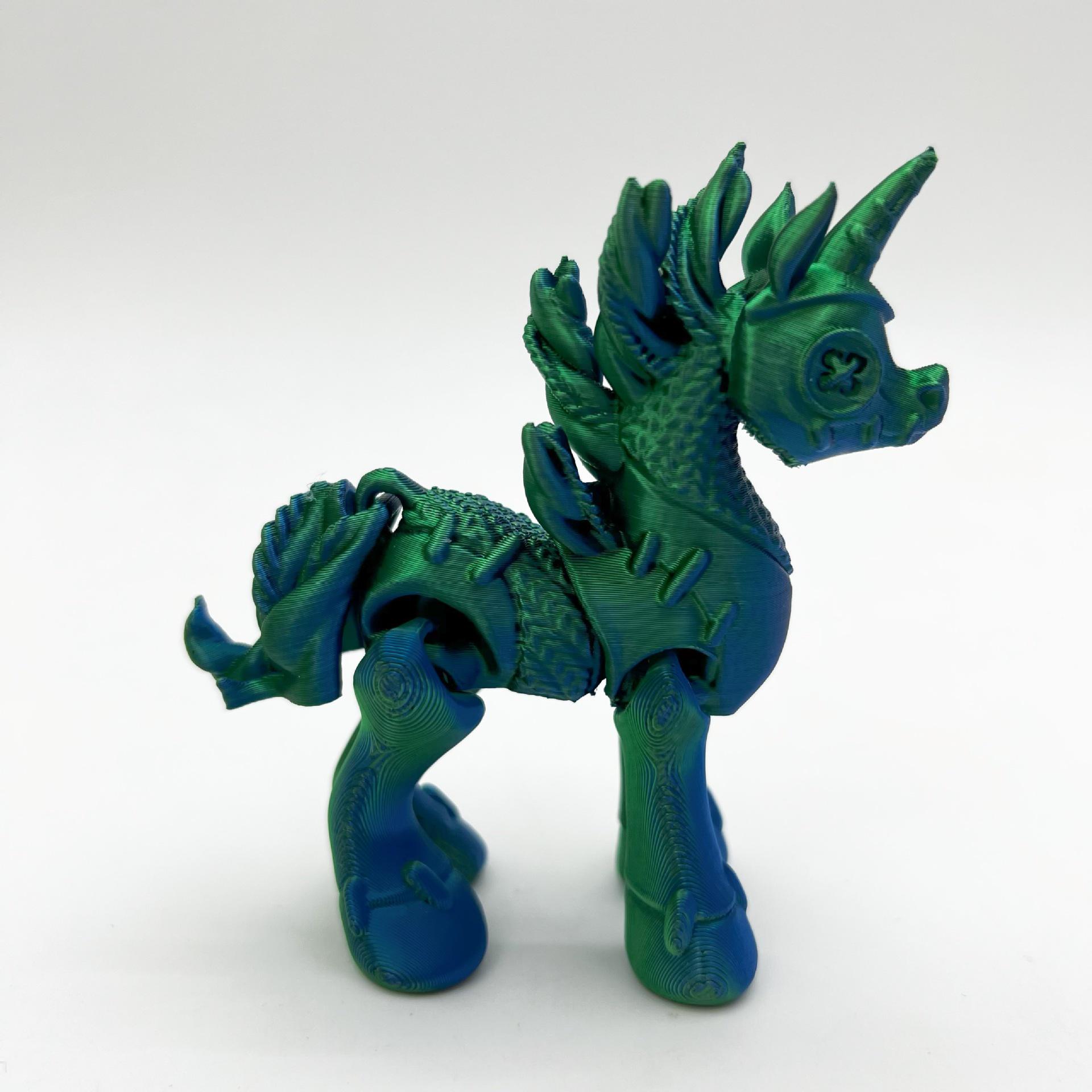 

Милая плюшевая игрушка-фигурка единорога, напечатанная на 3D-принтере - Ремесло «Легендарное животное» 9 cm