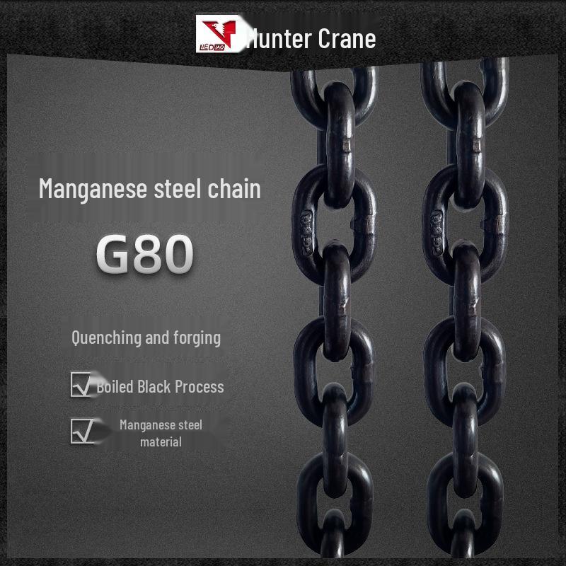 Manual Hand Chain Hoist, HSH Ratchet Tensioner, 0.75T to 3T Capacity