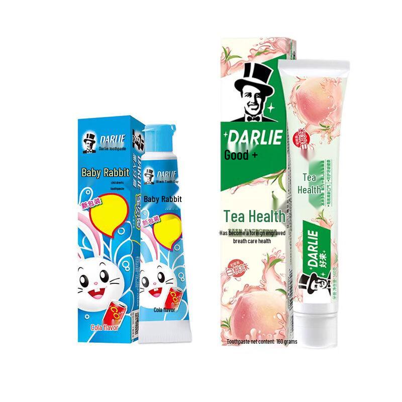 Darlie Toothpaste Bundle: Kids Cola & Peach Gum Care