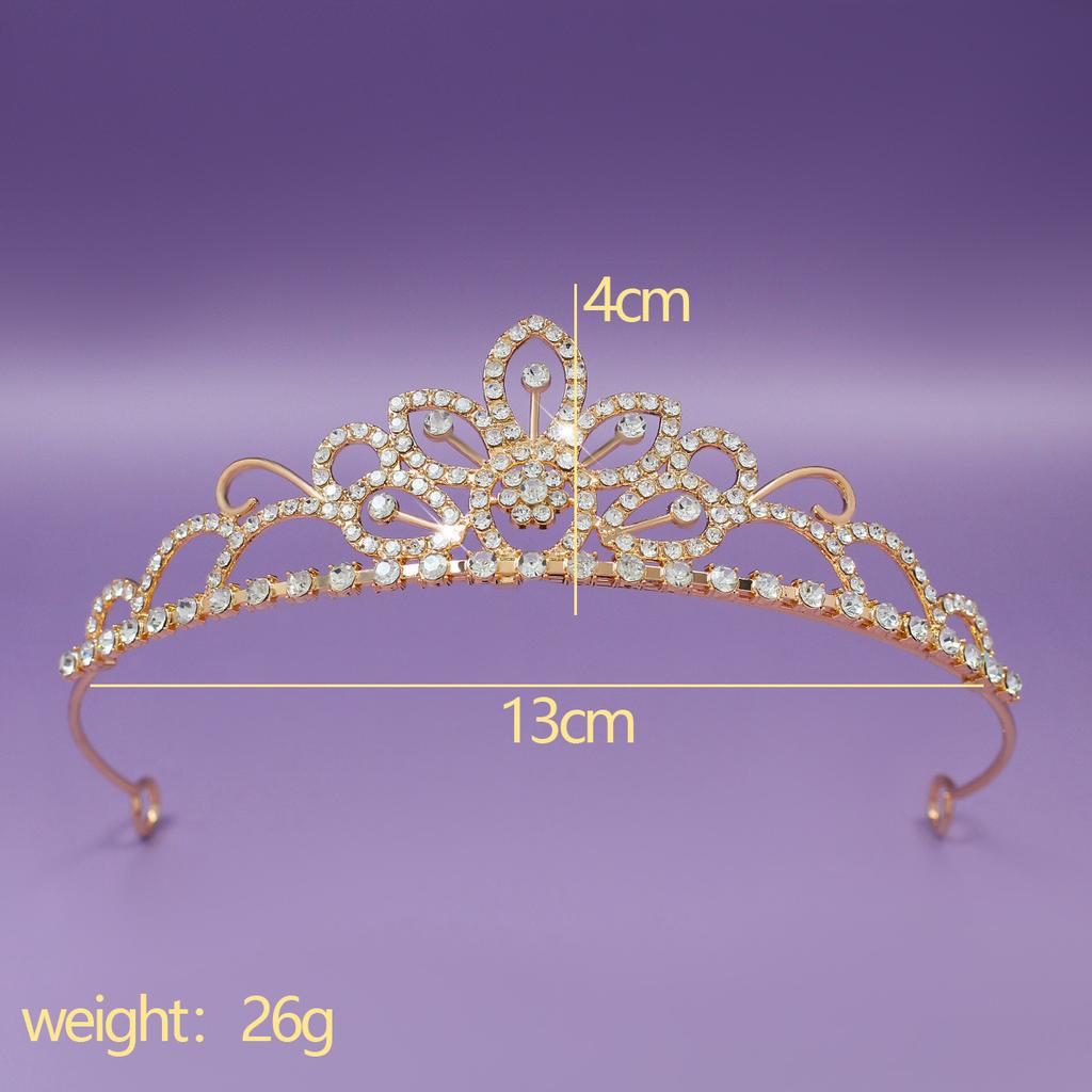 New Crown Headpiece, Children's Princess Crown Headband, Birthday Performance Headband, Fashion Show, Girls' Jewelry Headband