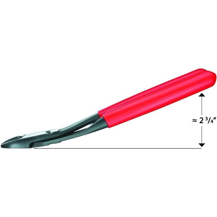 KNIPEX 7421-200 Heavy-Duty Diagonal Cutters (Bent) Black