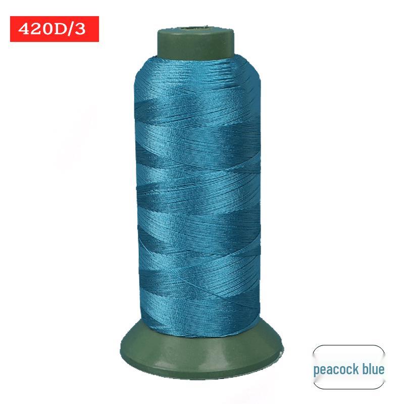 Sewing Machine & Handcraft Thread: High-Strength Mercerized Nylon for Upholstery, Leather, and Jeans