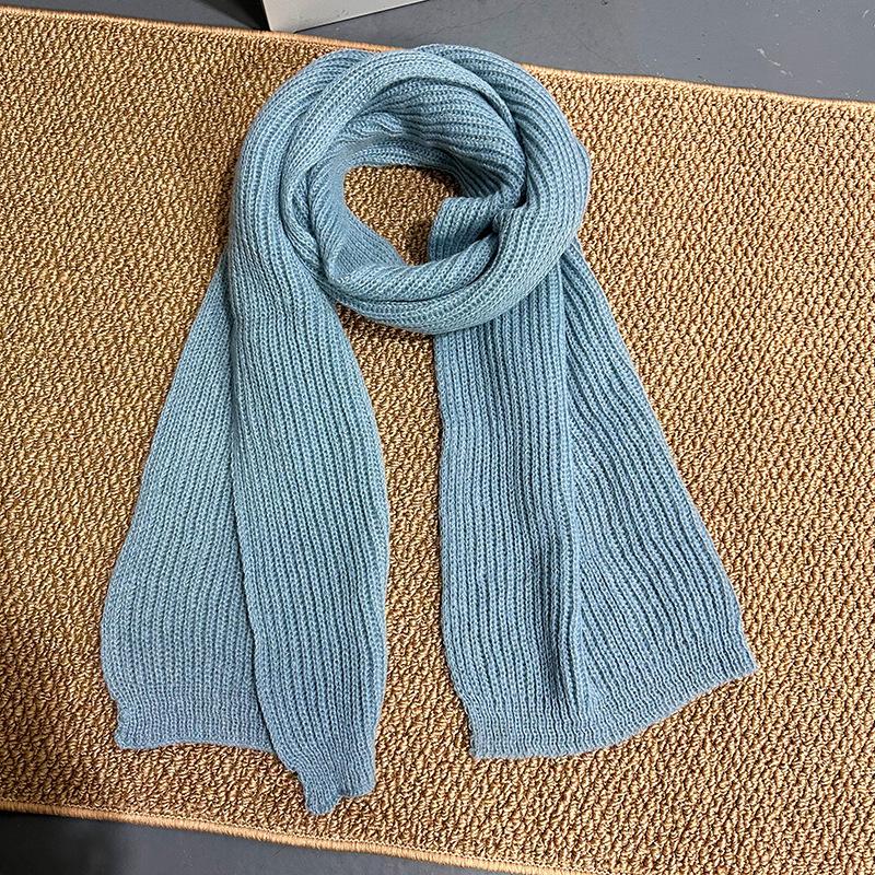 Qiandongge Schal Damen Winter Koreanisch Vielseitig Studentenpaar Gestrickt Warmer Schal Fabrik Direktverkauf