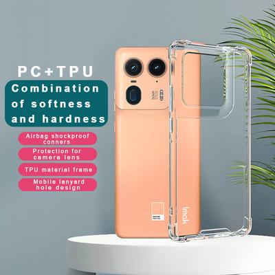 IMAK Für Motorola Edge 50 Ultra 5G/Moto X50 Ultra 5G Hülle PC+TPU Transparentes Handycover