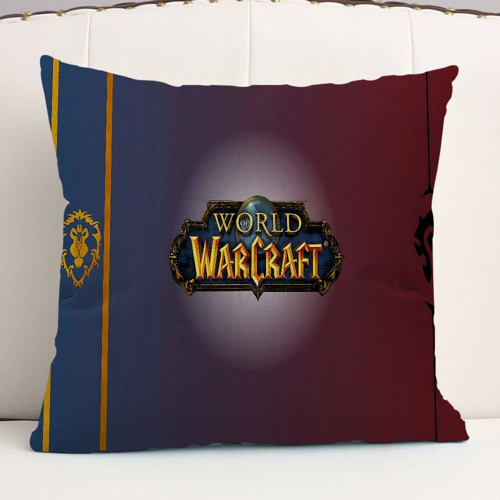 Gamer World Of Warcraft Personalized picture text home decorative pillows Household Gifts 45x45cm