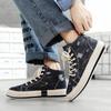 Men's Spring Autumn Fashiable Versatile Anti slip High top canvas shoes Lightweight Casual Comfortable Men's Shoes