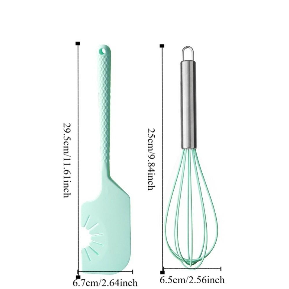 Hanging Silicone Scraper Food Grade Cream Scraper Convenient Egg Beater  Kitchen Use