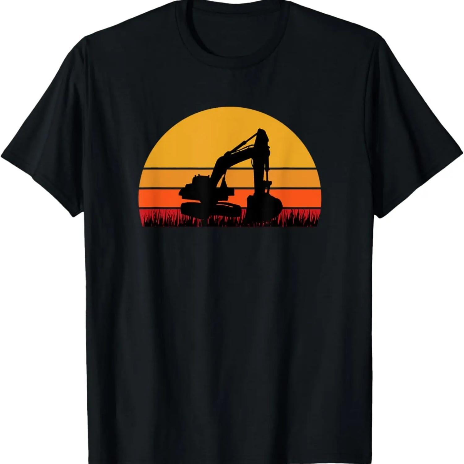 

Backhoe Construction Excavator Excavating Dirt Dig Digging T-Shirt S чёрный
