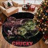 Bride of Chucky Pattern Round Rug, Indoor/Outdoor Mat, for Picnic, Gameroom, Bedroom, Office, Living Room, Home Decor Carpet, Birthday Gift