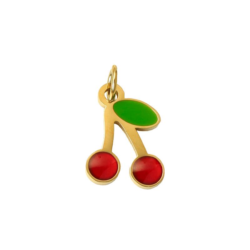 Summer On The New National Tide Does Not Fade Niche Dripping Oil Strawberry Necklace Accessories Diy Design Pendant Girl