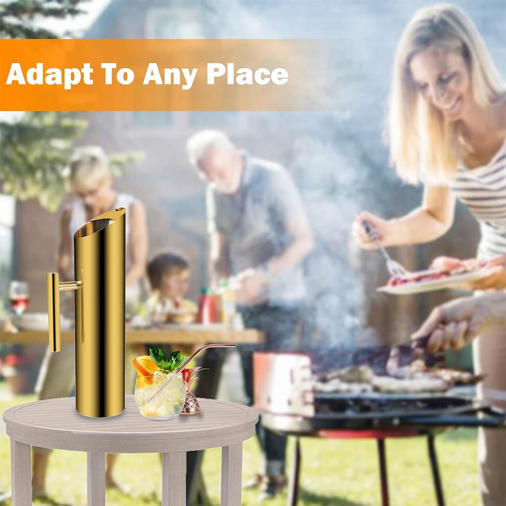 1.5/2L Beer Red Wine Jar Large Capacity Stainless Steel Modern Drinks Pitcher Red Wine Divider Container for Juice Coffee Wine