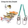 20pcs/pack 15-30cm Anti Bite Steel Fishing Line Steel Wire Leader With Swivel Lead Core Leash Wire Fishing Tackle