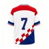 Croatia National Flag #7 Soccer Jersey Quick Dry Mesh Print Football T Shirt Casual Sports Fan Short Sleeve Top For Kids Adults
