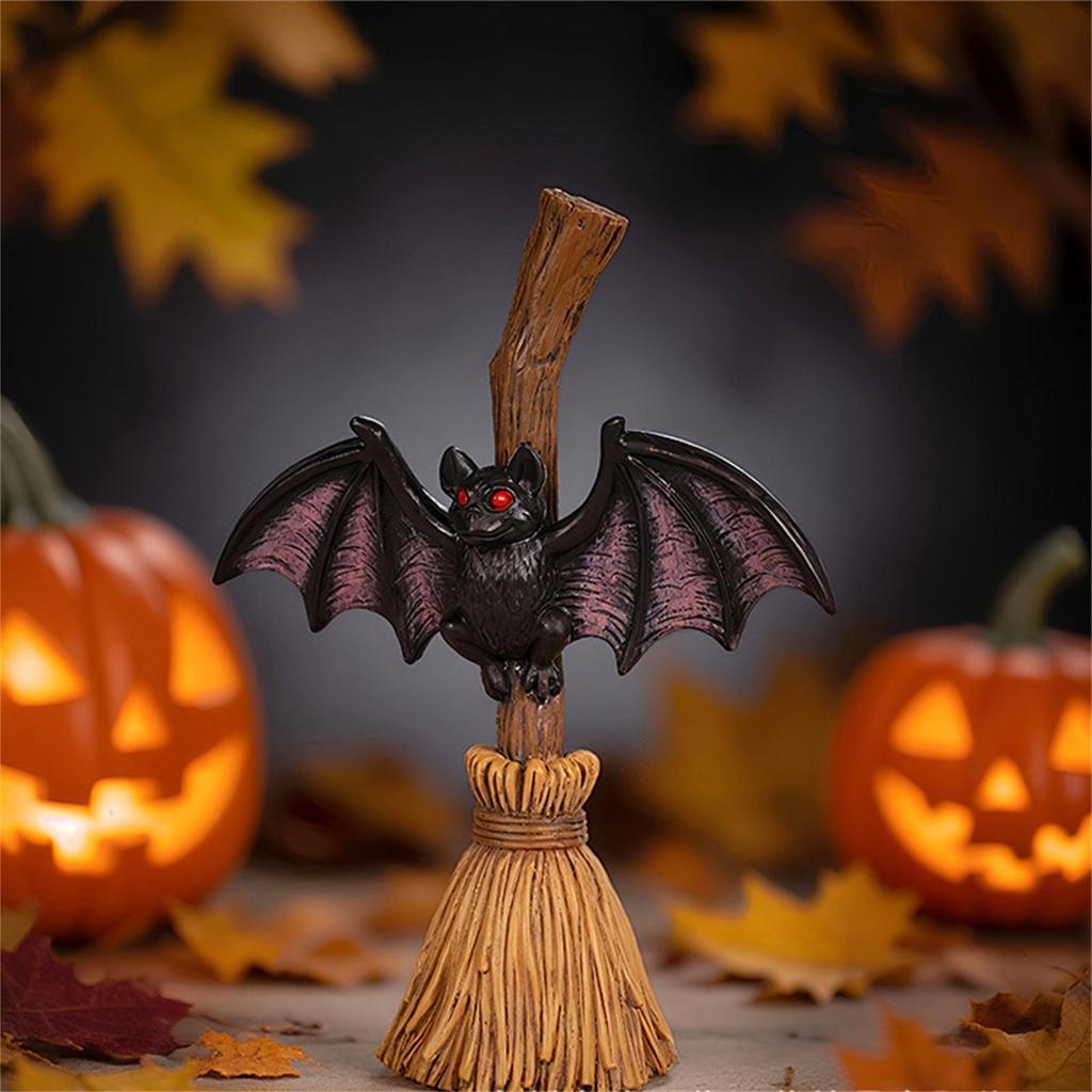 Halloween Broomstick Ornament Outdoor Decoration Garden Courtyard Atmosphere Decoration