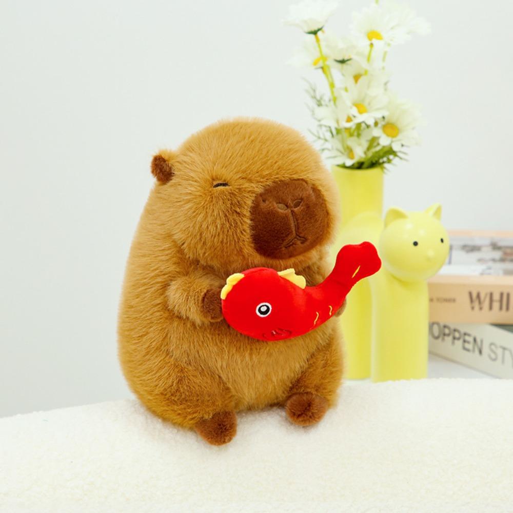 Simulation Plush Animal Kapibala Doll Soft Capybara Plush Stuffed Toy  Kids Gifts