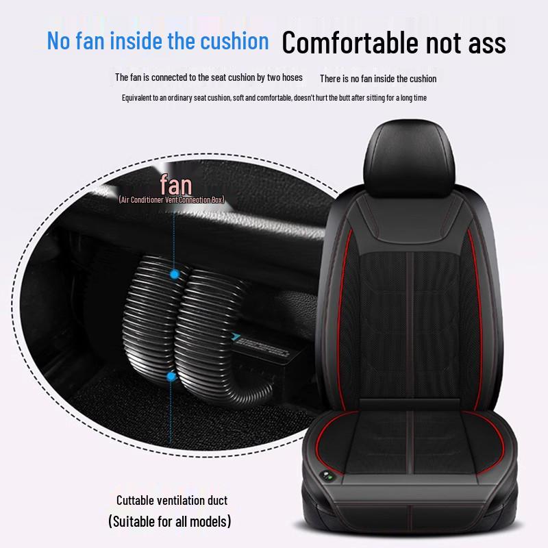 Car Ventilation Cushion with Cooling Airflow and Ice Silk Cover