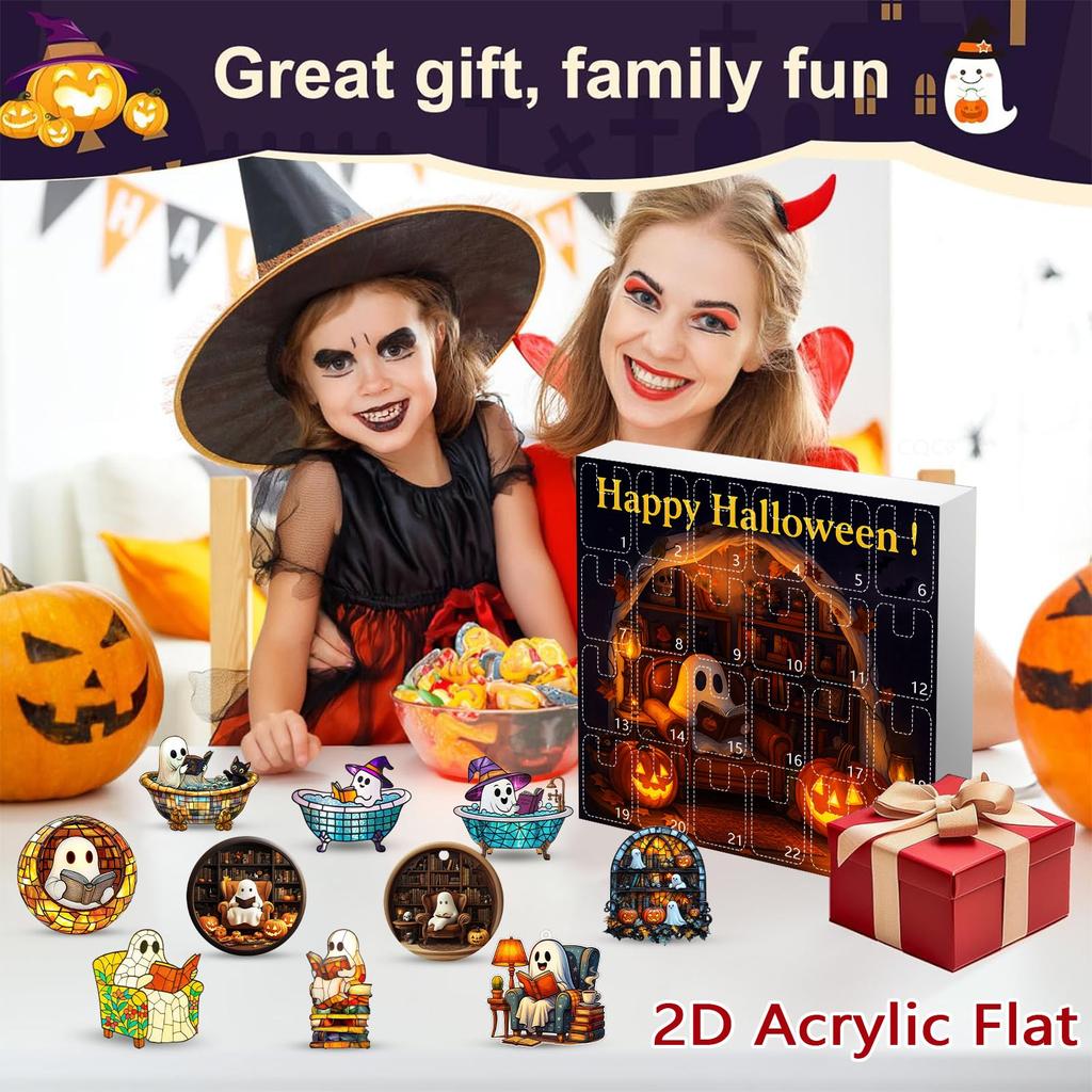 Halloween Ankomstkalender Inkluderar 24 Ankomstkalendrar, Nedräkningskalender och Överraskningssamlarobjekt