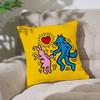 Art K-Keith-H-Haring Pillow Case Cushion Cover Soft Cute Throw Pillow Case For Car Sofa Pillowcase Polyester With Zipper
