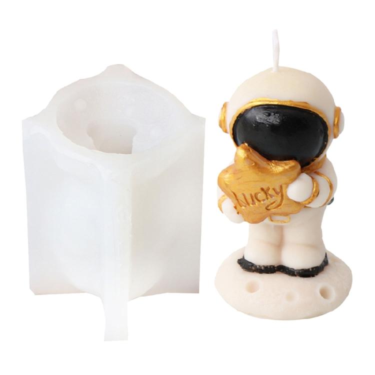 Astronaut Silicone Candle Molds Soap Silicone Molds for Making Candle Soap Home Decorations Epoxy Resin Silicone Molds