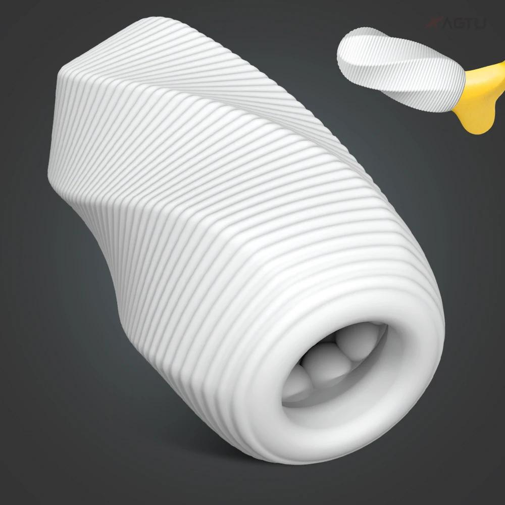 Soft Silicone Male Masturbator Cup Stretchable Masturbation Tools for Men Pocket Pussy Waterproof Sex Toys for Men Adult Goods