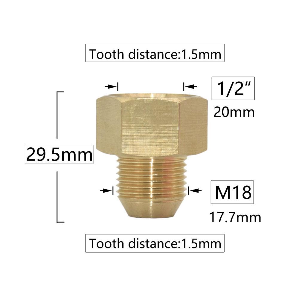 Brass 3/8 1/2 3/4" To M14 M18 M22 Male Female Thread Connector Cleaning Machine Faucet Bathroom Kitchen Copper Fittings