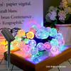 Waterproof Solar LED Bubble Ball String Lights with Remote Control for Outdoor Decoration