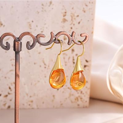 Wedding Inlay Delicate Natural Stone Trendy Earrings Jewelry