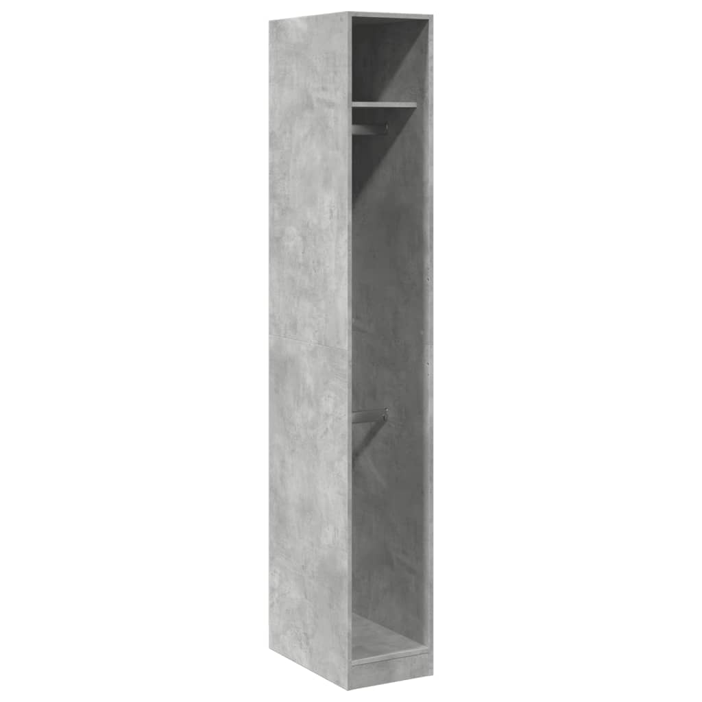 Wardrobe Concrete Grey 30 x 50 x 200 cm Engineered Wood