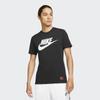 Nike Logo Print Sports Crew Neck Short Sleeve T-Shirt Men Tops Black DJ1396-010